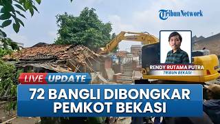 72 Bangunan Liar di Kali Baru Bekasi Dibongkar, Persiapan Pembangunan Jalan dan Drainase