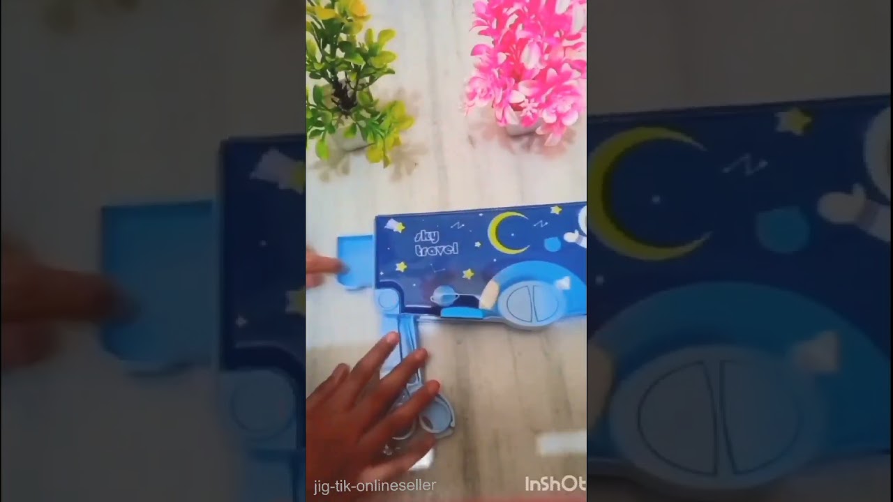 Space Theme Pencil Box ✨ | Best Compass Box for School Students #2025