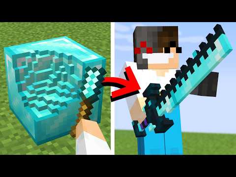 Minecraft But Anything You Chisel, You Get