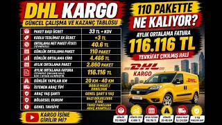 DHL KARGO 2026 GÜNCEL KAZANCLAR ESNAF KURYE MODELİ.