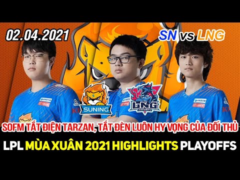 [LPL 2021] SN vs LNG Game 1 Highlights | SofM tắt điện hoàn toàn Tarzan, không cho đối thủ chống cự