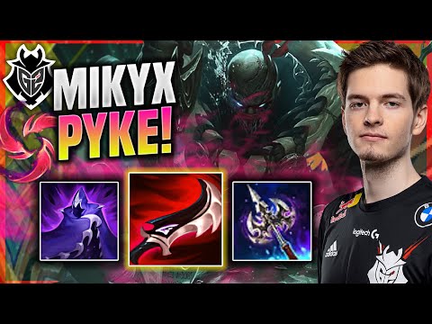 MIKYX IS INSANE WITH PYKE SUPPORT! - G2 Mikyx Plays Pyke SUPPORT vs Bard! | Patch 11.15