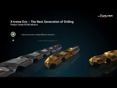 DC160 ADVANCE SOLID CARBIDE DRILL. Strong performance — universal use.