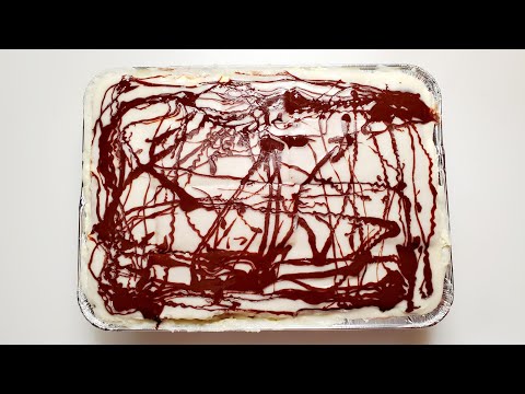 Chocolate-Vanilla Twist Éclair Cake Built Entirely From Graham Crackers — Zero Baking Required