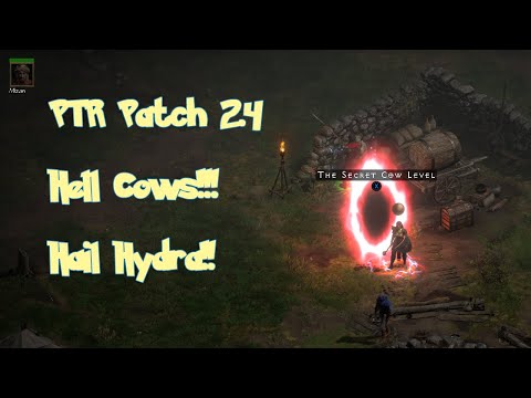 The Moo Moo Farm! Hell Cows | Diablo 2 Resurrected Patch 2.4 PTR