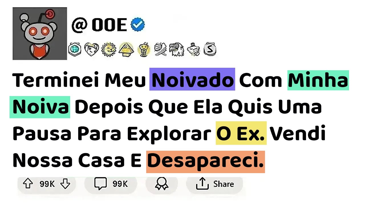 Terminei meu noivado com minha noiva depois que ela quis uma pausa para explorar .......