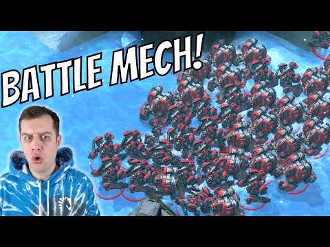 Terran with an INSANE BATTLE MECH BUILD! | Top Grandmaster Games StarCraft 2