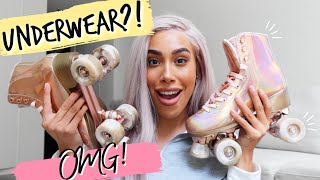 I went roller skating in MY UNDERWEAR 😳