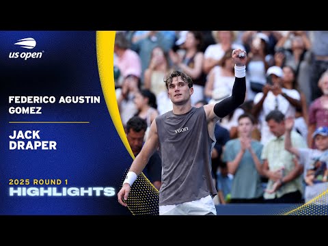 Federico Agustin Gomez vs. Jack Draper Highlights | 2025 US Open Round 1