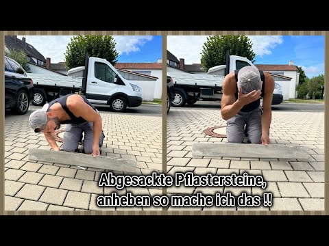 Lifting sunken paving stones, that's how I do it!!