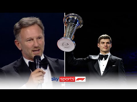 Max Verstappen and Christian Horner honoured at 2022 FIA Awards 🏆