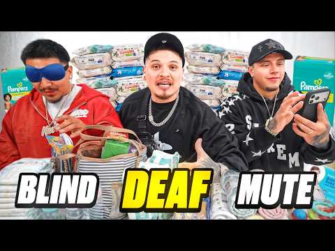 BLIND DEAF MUTE CHALLENGE W/ BKLEAN & ANGEL FROM THESEFOOS! *DAD EDITION*