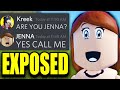 ROBLOX JENNA HACKER EXPOSED.. (I Called Her on DISCORD)