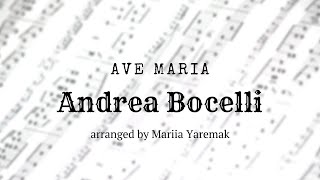 Ave Maria pietas - Andrea Bocelli, Aida Garifullina by M. Malavasi &amp; D.Vulevic (sheets)