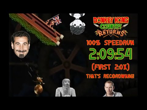 (World Record) Donkey Kong Country Returns 100% Speedrun in 2:09:54