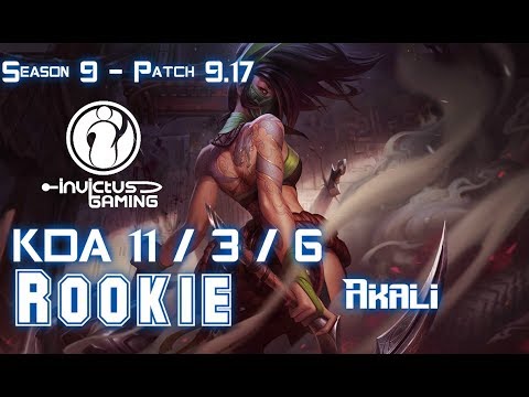 IG Rookie AKALI vs KARMA Mid - Patch 9.17 KR Ranked