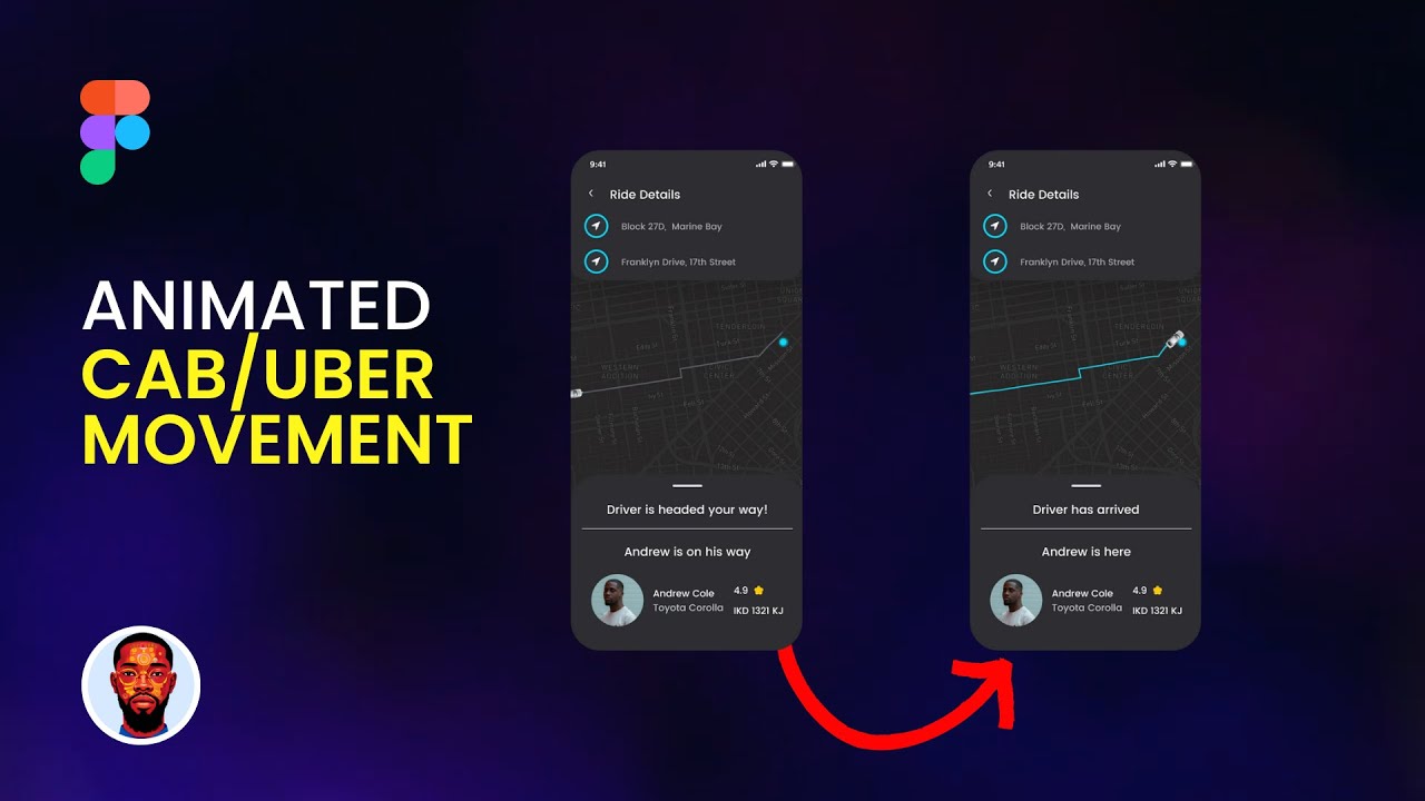 How to Animate Car Movement for Cab Hailing App on Figma