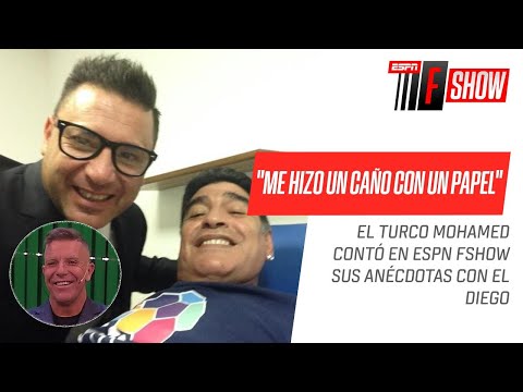 El Turco Mohamed y sus anécdotas con #Maradona": "Me hizo un caño con un papel higiénico"