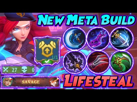 LAYLA NEW META BUILD AND EMBLEM 2022!! *AUTO SAVAGE* (PLS TRY THIS!) | Top 1 Global Layla