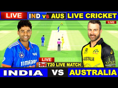 Live: IND Vs AUS, 3rd T20 Match | Live Scores & Commentary | India Vs Australia | 1st Innings