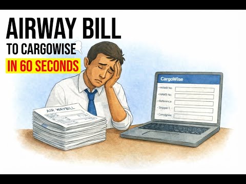 HAWB to CargoWise Job in 60 Seconds - Full AI Extraction Demo