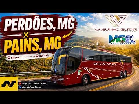 Perdões MG ➜ Paims MG | G6-1200 “Tony Stark” da Waguinho Guitar | Mapa Minas Gerais
