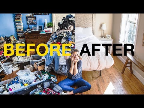 EXTREME KONMARI METHOD DECLUTTERING | Before & After