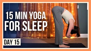15 min Evening Yoga Flow – Day #15 (BEFORE BED YOGA)