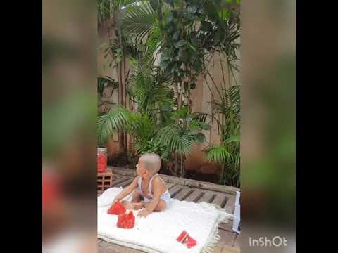 Watermelon Theme Shoot Monthly Bday photoshoot #praveer