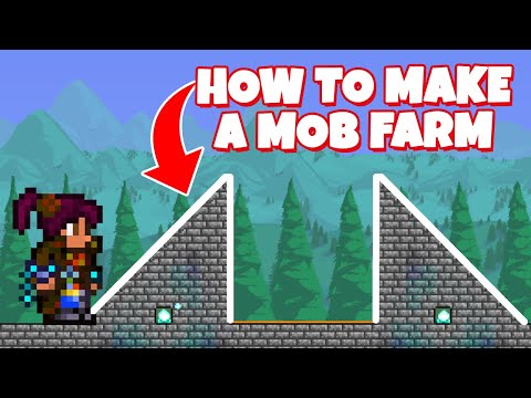 How to make a EASY Mob Farm in Terraria