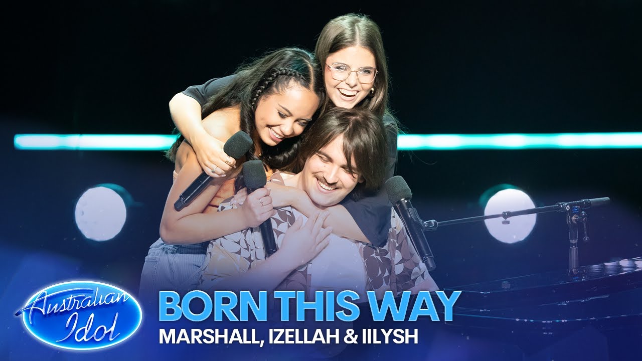 Marshall, Izellah & Iilysh Perform 'Born This Way' by Lada Gaga | Australian Idol