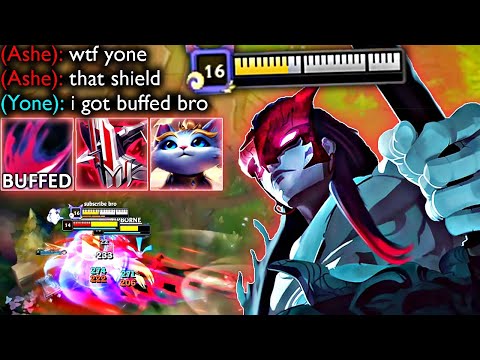 YONE HAS A MEGA SHIELD NOW..