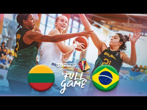 Lithuania v Brazil | Full Basketball Game | FIBA U19 Women's Basketball World Cup 2023