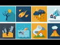 Natural Disasters compilation English educational video for kids، الكوارث الطبيعية فيديو للأطف