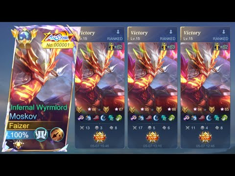 TOP 1 GLOBAL MOSKOV WINSTREAK SOLO | (ONE SHOT TRICKS) MOSKOV BEST BUILD AND EMBLEM 2025!