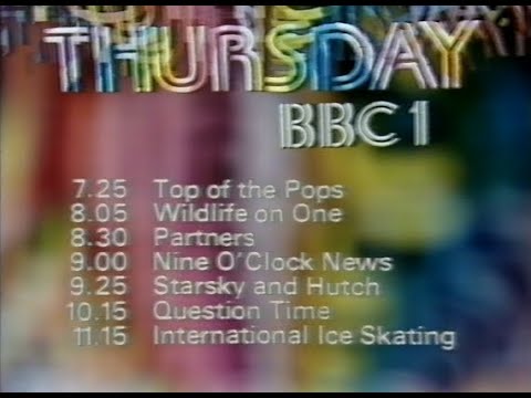 Thursday 5th February 1981 BBC1 - Nationwide - Top Of The Pops - Starsky And Hutch -Tomorrow’s World