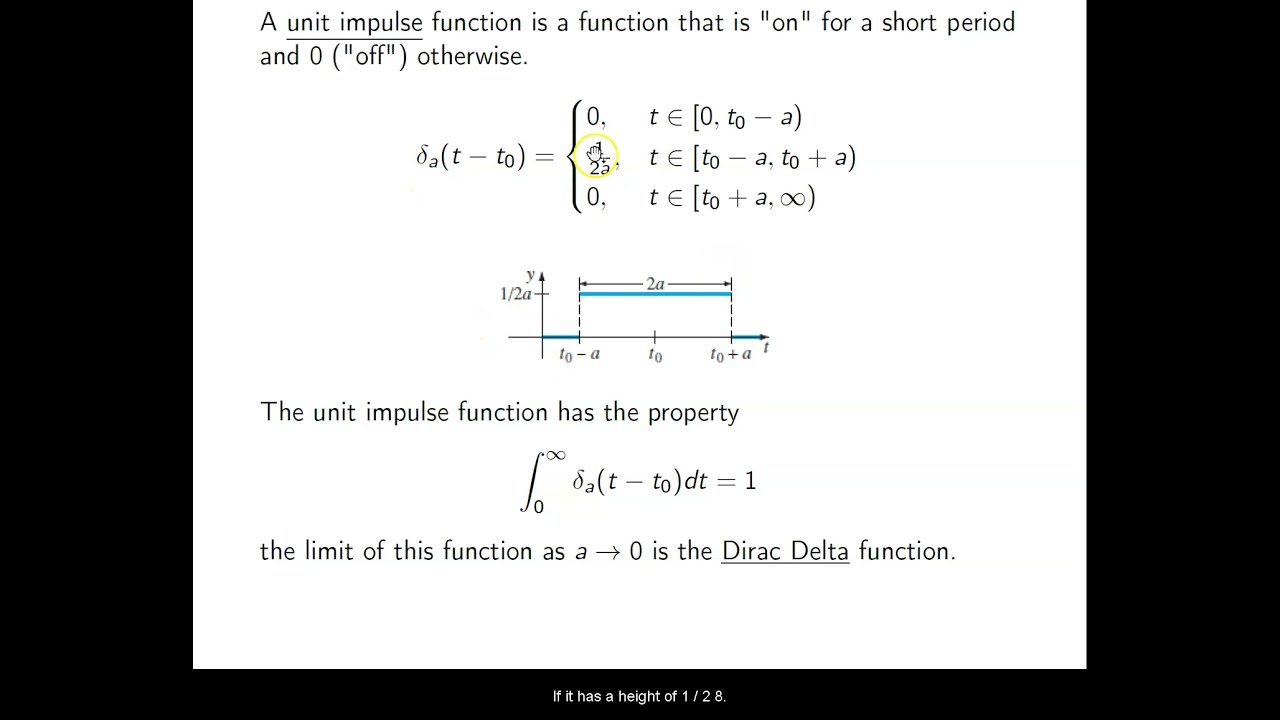 Ch. 7.5 The Dirac Delta Function