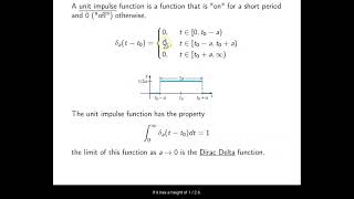 Ch. 7.5 The Dirac Delta Function