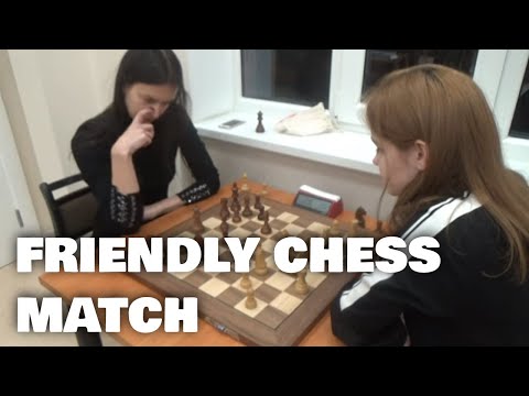 Friendly chess match | Limanovska - Krumina | Alekhine defence