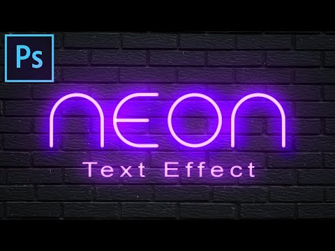 Neon Text Effect | How To Design a Neon Text Effect in Photoshop | By Sami Sheikh