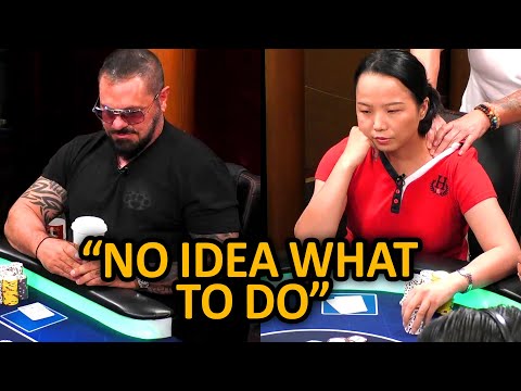 Nut Flush Draw And They Shoved All In in $75,000 Pot @HustlerCasinoLive