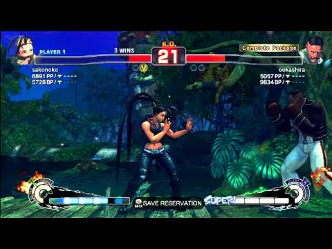 SSF4: sakonoko [Sako] (Ibuki) VS ookashira (Dudley) - Endless Battle
