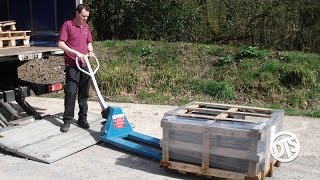preview picture of video 'DT Stone tail lift delivery system for tiles and paving'