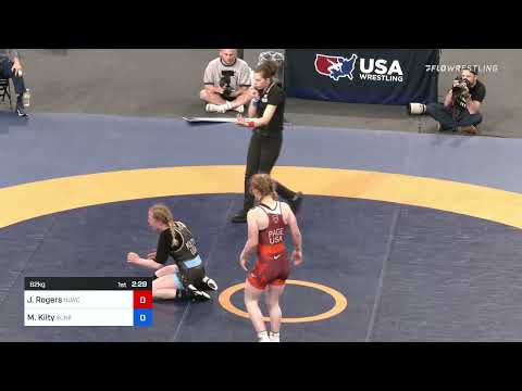 62 Kg Rr Rnd 1 - Jennifer Rogers, NLWC - TMWC Vs Macey Kilty, Sunkist Kids Wrestling Academy