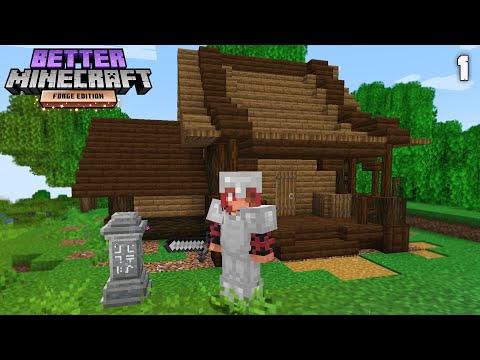 The very first MODERATE SURVIVAL of my life!  -Better Minecraft 1.18 #1-