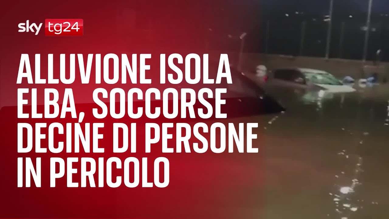 Alluvione Isola Elba, soccorse decine di persone in pericolo