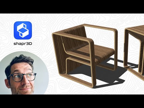 Shapr3D - Rometta Bend Plywood Lounge Chair Table
