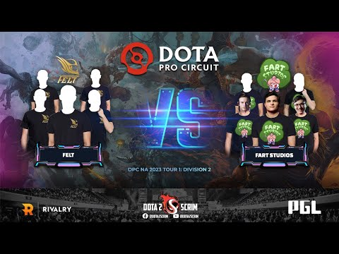 felt vs Fart Studios - DPC NA 2023 Tour 1: Division II - Game Highlights - BO3