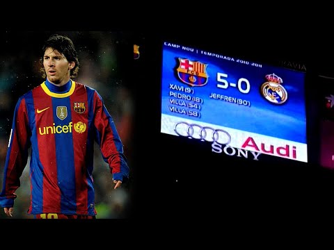 Barcelona 5 - 0 Real Madrid 2010 | Tarihi Gece | TÜRKÇE SPİKER HD