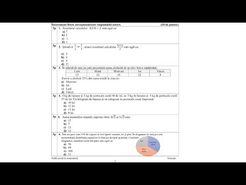 Simulare Evaluare Nationala 2022 - Rezolvare Subiect ISJ Hunedoara